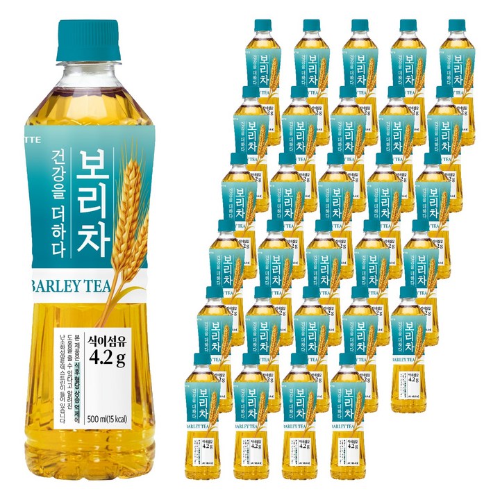 롯데칠성음료 더하다 보리차 PLUS, 500ml, 30개