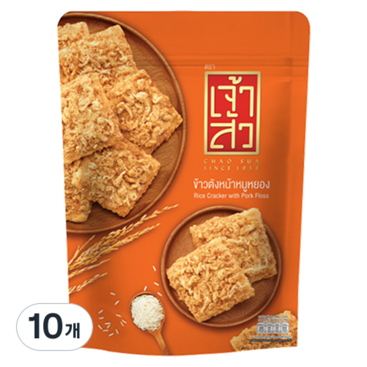 차오수아 자스민라이스 크래커 오리지널, 10개, 80g