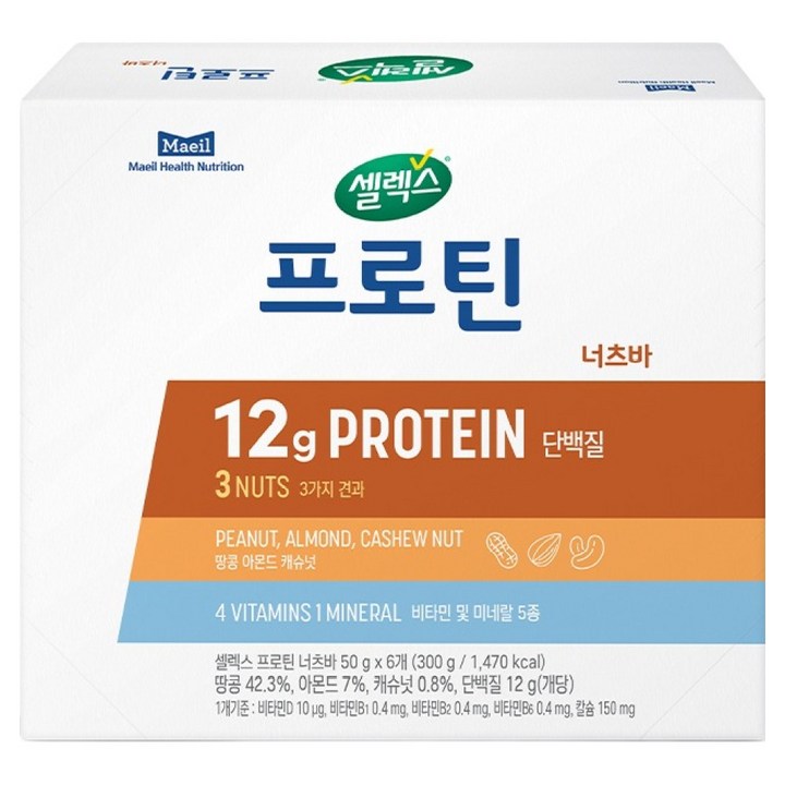 셀렉스 프로틴 너츠바, 300g, 1개