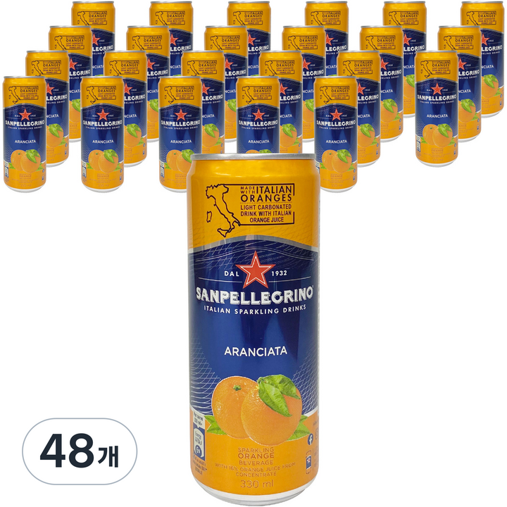 산펠레그리노 아란시아타, 330ml, 48개