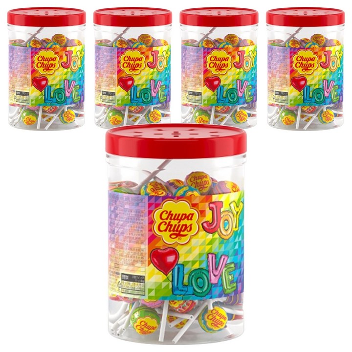 츄파춥스 미니튜브 50개입, 550g, 5개