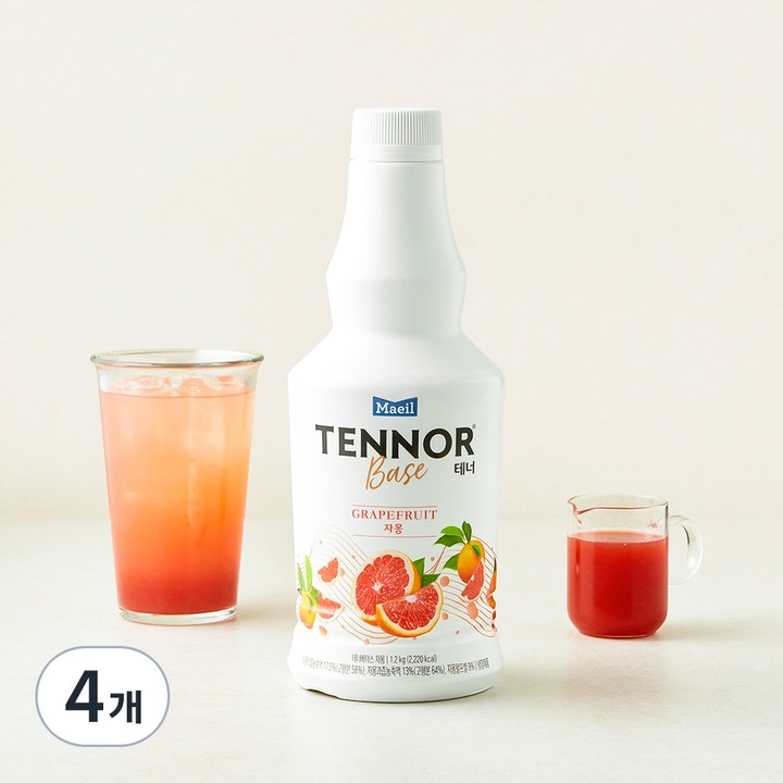 테너 베이스 자몽, 1.2kg, 4개