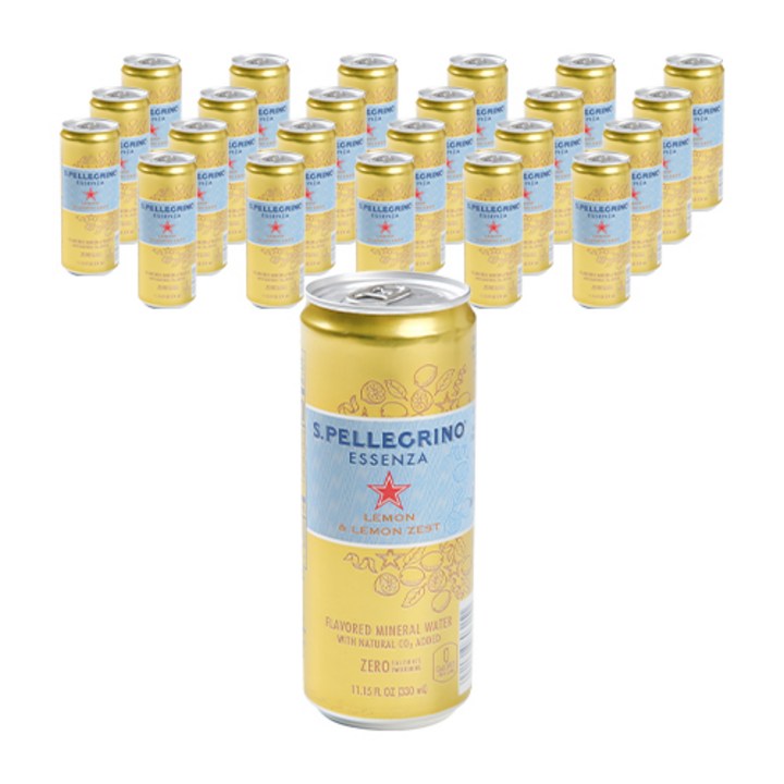 산펠레그리노 에센자 레몬 앤 레몬 제스트, 24개, 330ml