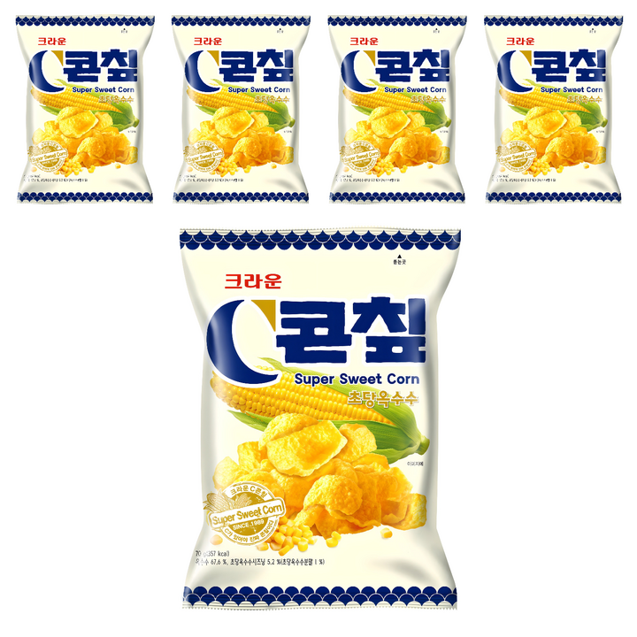 콘칲 초당 옥수수, 70g, 5개