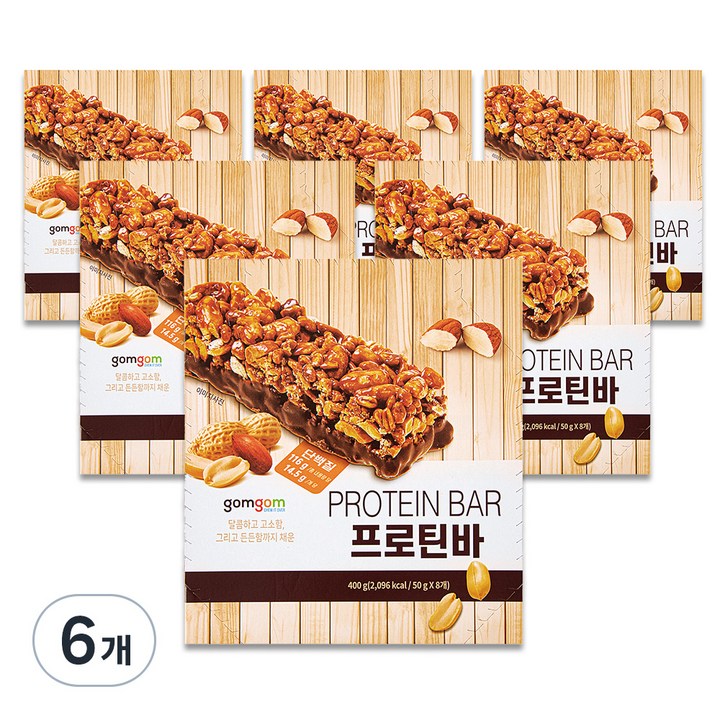 곰곰 프로틴바, 400g, 6개