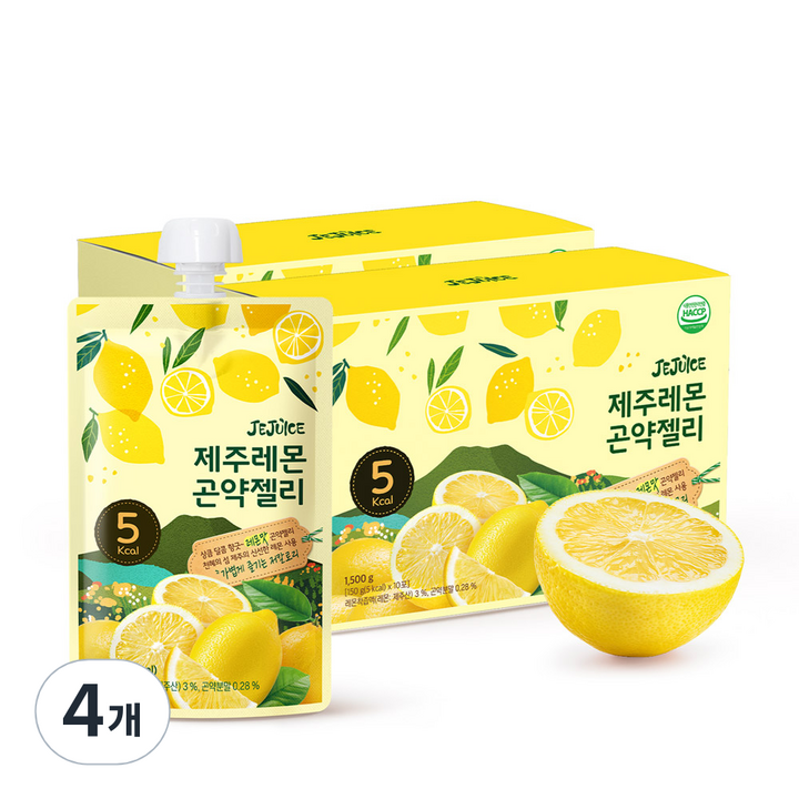 제주스 제주레몬 곤약젤리, 4개, 1.5kg