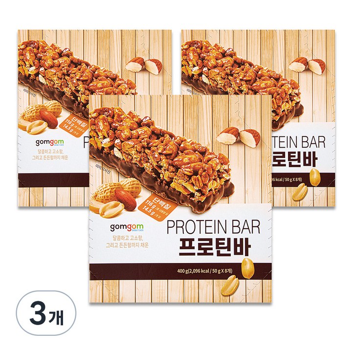 곰곰 프로틴바, 400g, 3개