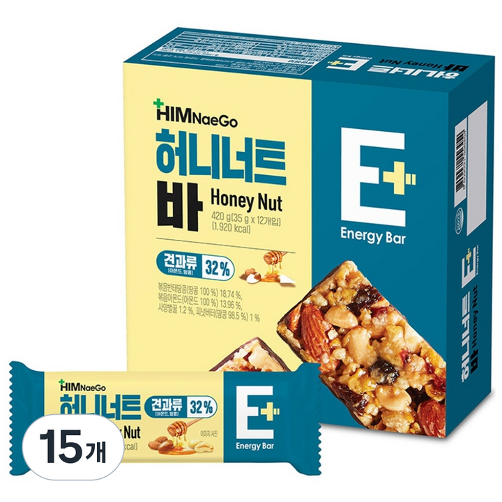 힘내고 허니너트바 12p, 420g, 15개