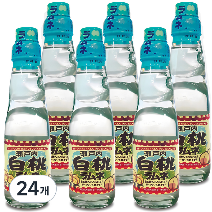 사이토 복숭아 라무네, 24개, 200ml