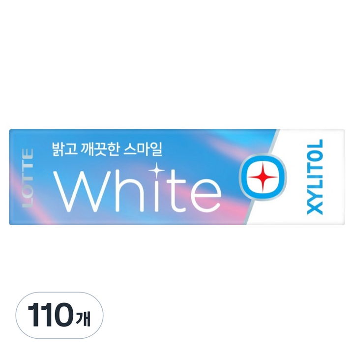 롯데자일리톨 자일리톨 화이트 껌, 24g, 110개