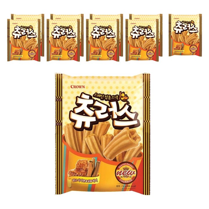 크라운 츄러스, 174g, 10개