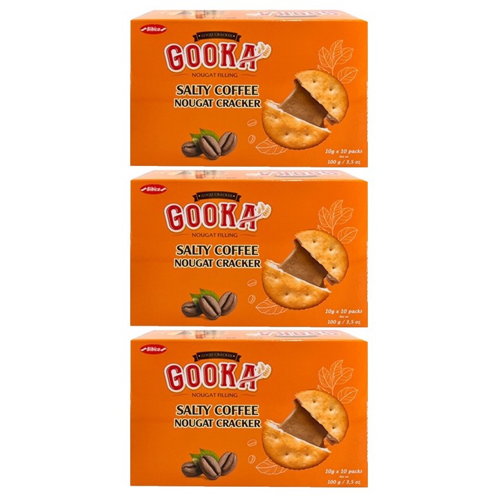 비비카 구카 솔티 커피 누가 크래커, 100g, 3개