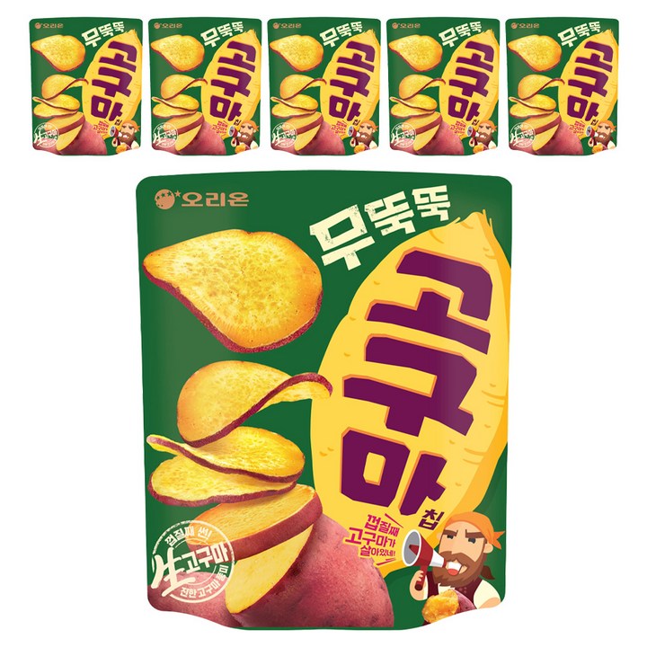 오리온 무뚝뚝 고구마칩, 113g, 6개