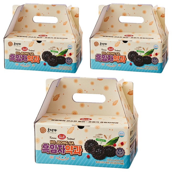 호정가 흑임자 약과, 1kg, 3개