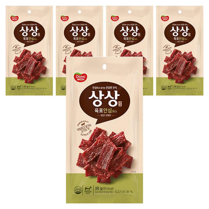 상상육포 안심, 30g, 5개