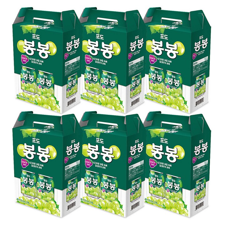 해태htb 포도 봉봉, 238ml, 72개