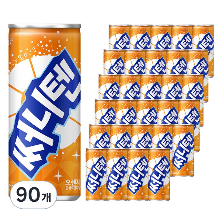 해태htb 써니텐 오렌지향, 250ml, 90개