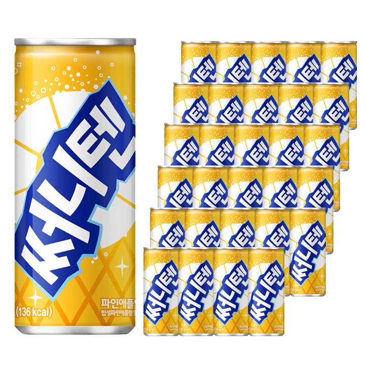 해태htb 써니텐 파인애플향, 250ml, 30개