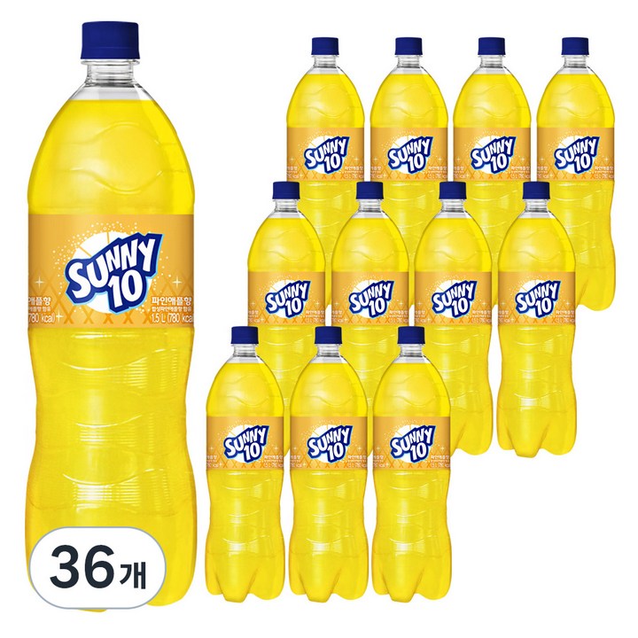 해태htb 써니텐 파인애플향, 1.5L, 36개