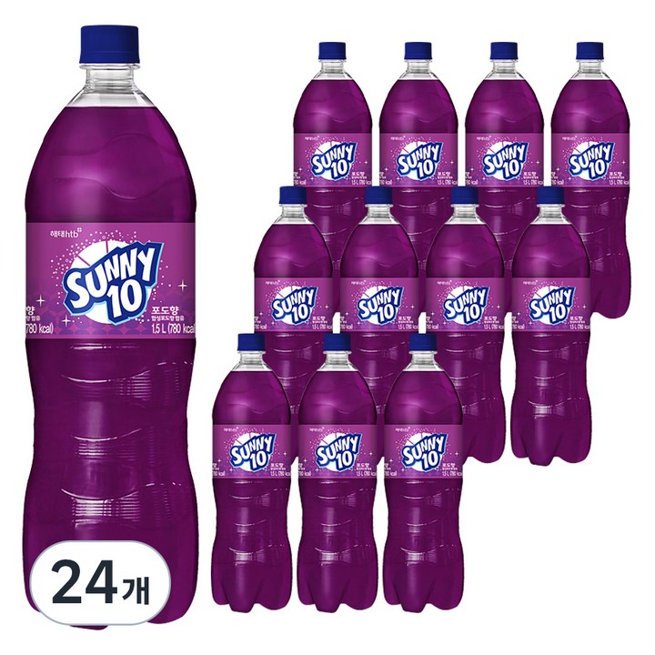 해태htb 써니텐 포도향, 1.5L, 24개