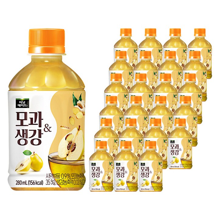 미닛메이드 모과생강 차음료, 280ml, 24개