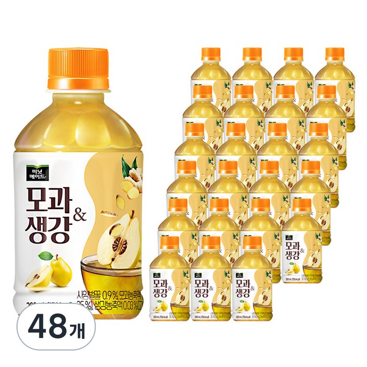 미닛메이드 모과생강 차음료, 280ml, 48개