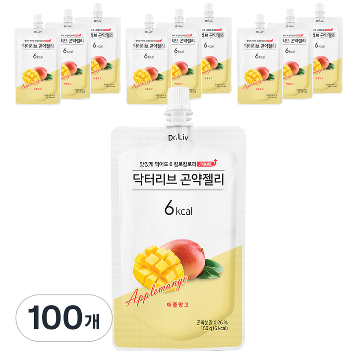 닥터리브 곤약젤리 애플망고맛, 150g, 100개