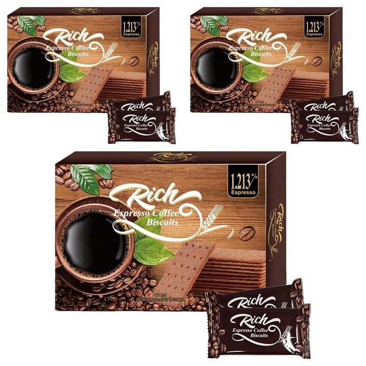 리치 에스프레소 커피 비스킷, 3개, 350g
