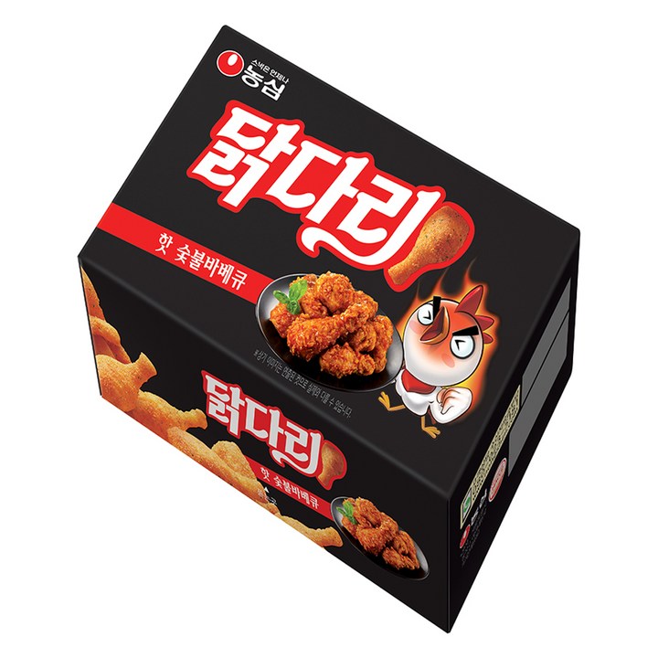 농심닭다리 핫숯불바베큐, 66g, 1개
