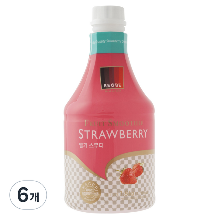베오베 딸기스무디, 1.8kg, 6개