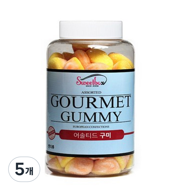 카라멜 퍼프 젤리, 500g, 5개