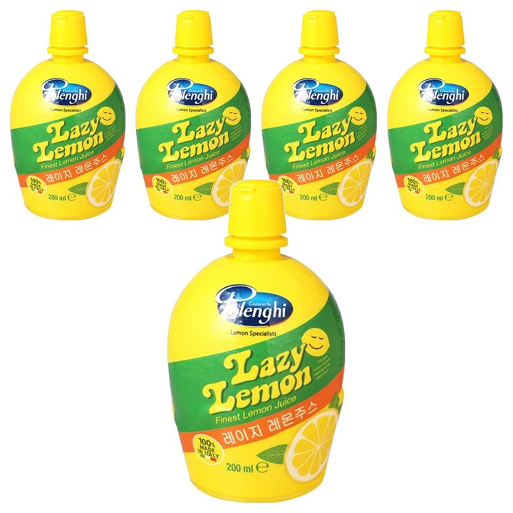 레이지레몬 주스, 200ml, 5개