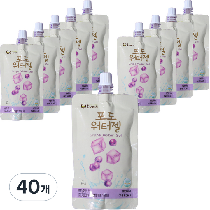 온네이쳐 포도 워터젤, 100ml, 40개