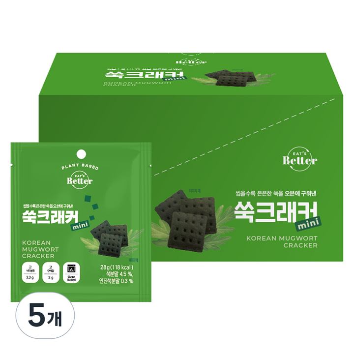잇츠베러 쑥 크래커 미니, 280g, 5개