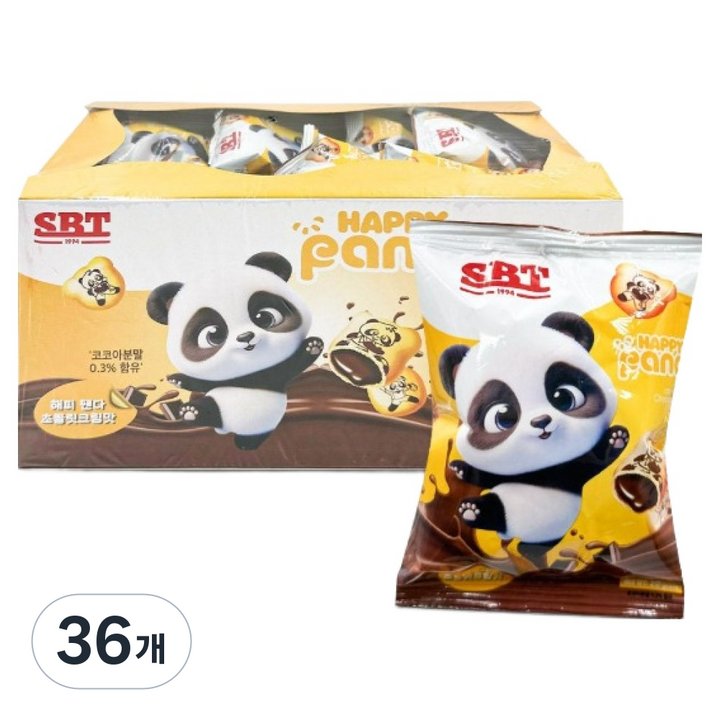 해피팬다 초콜릿크림맛, 20g, 36개