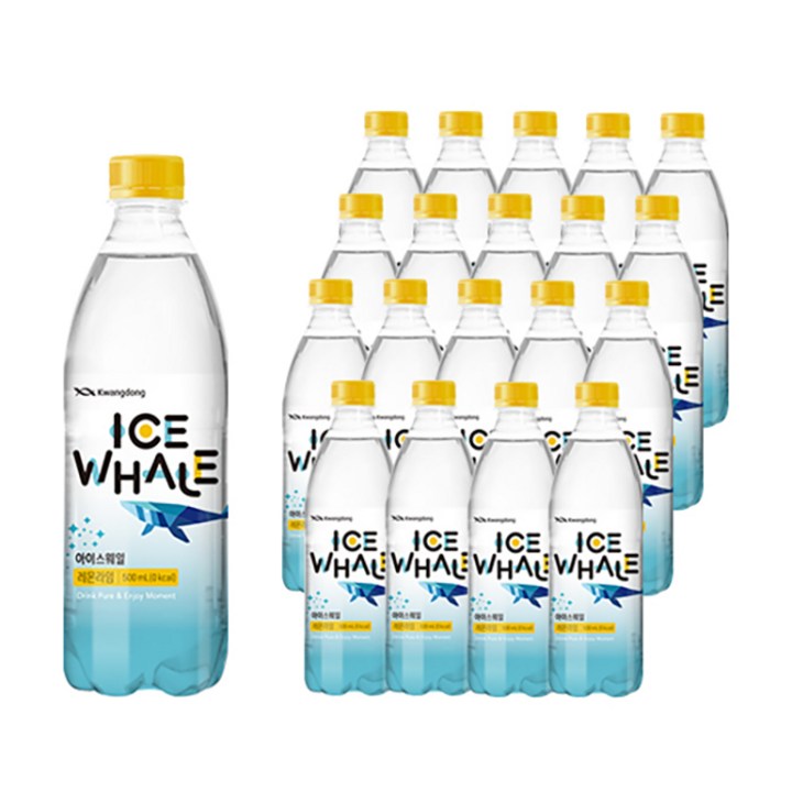 광동제약 아이스웨일 레몬라임, 20개, 500ml