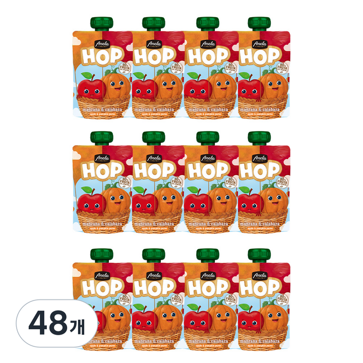 아넬라 사과 단호박 디저트, 100g, 48개, 사과 + 단호박 혼합맛
