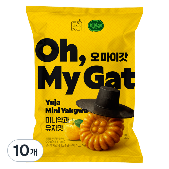 도시곳간 오마이갓 미니약과 유자맛, 10개, 90g