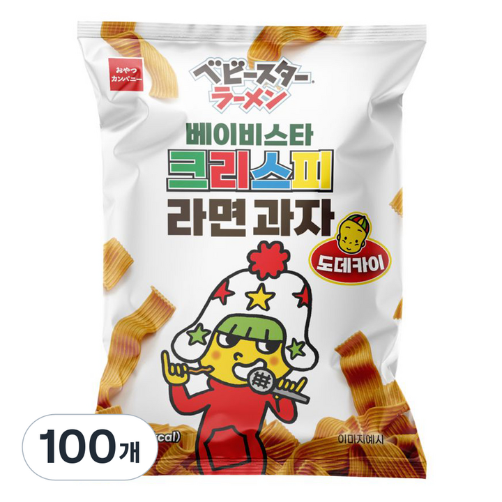 베이비스타 크리스피 라면과자 도데카이, 65g, 100개