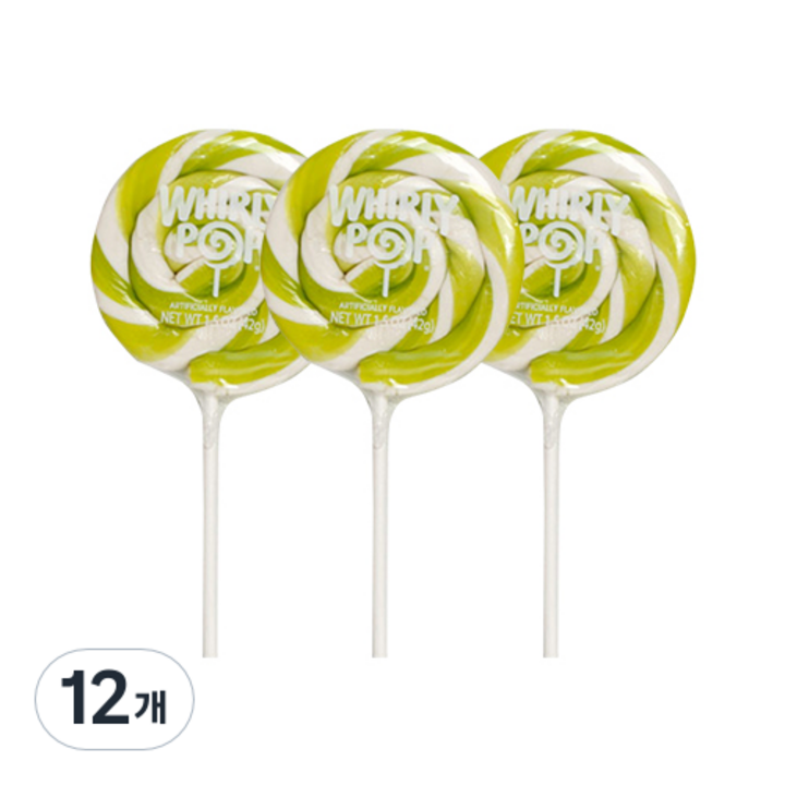 휘리팝 애플향 캔디, 42g, 12개