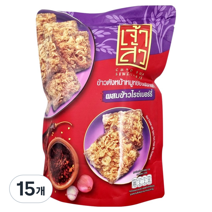 차오수아 라이스베리 크래커 스파이시 매운맛, 15개, 75g