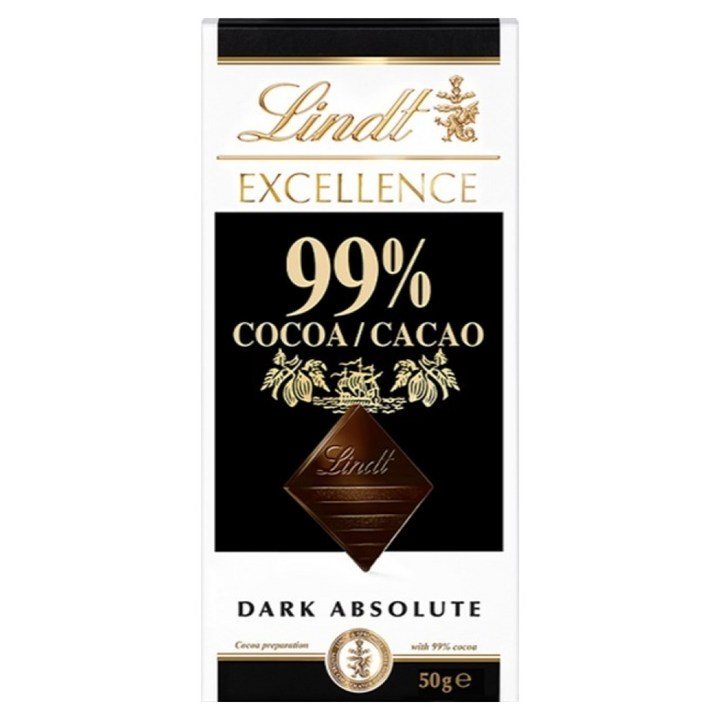 린트엑셀런스 다크 99% 초콜릿, 50g, 1개