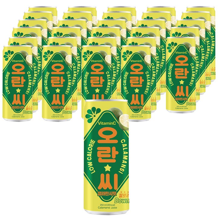 오란씨 깔라만시 탄산음료, 250ml, 30개