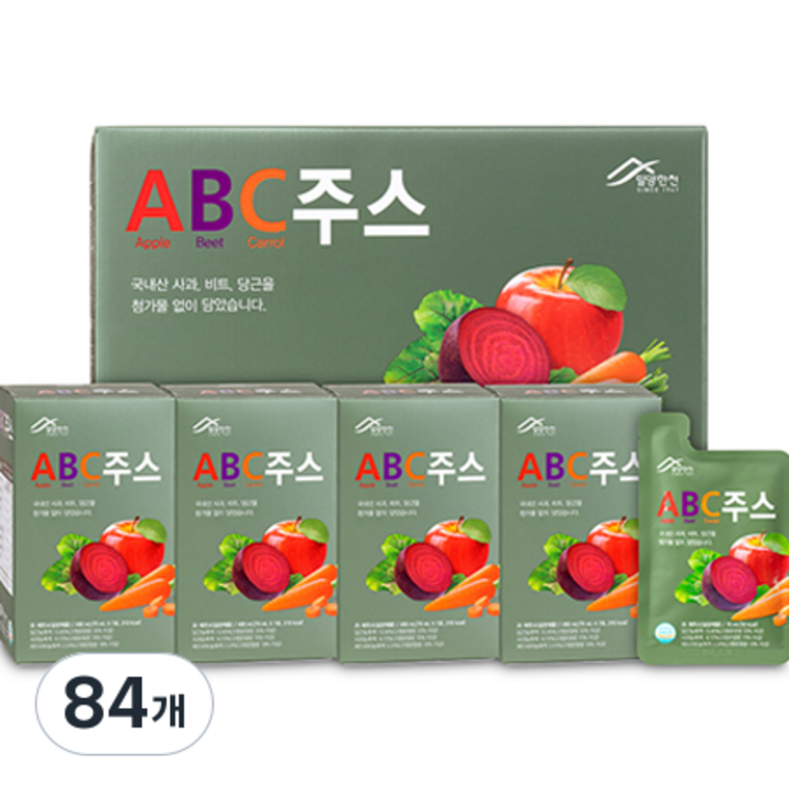 밀양한천 ABC 주스, 70ml, 84개