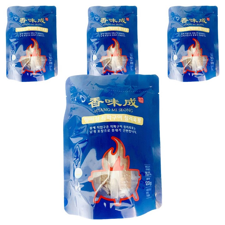 향미성 직화구이 칠리육포 25p, 120g, 4개