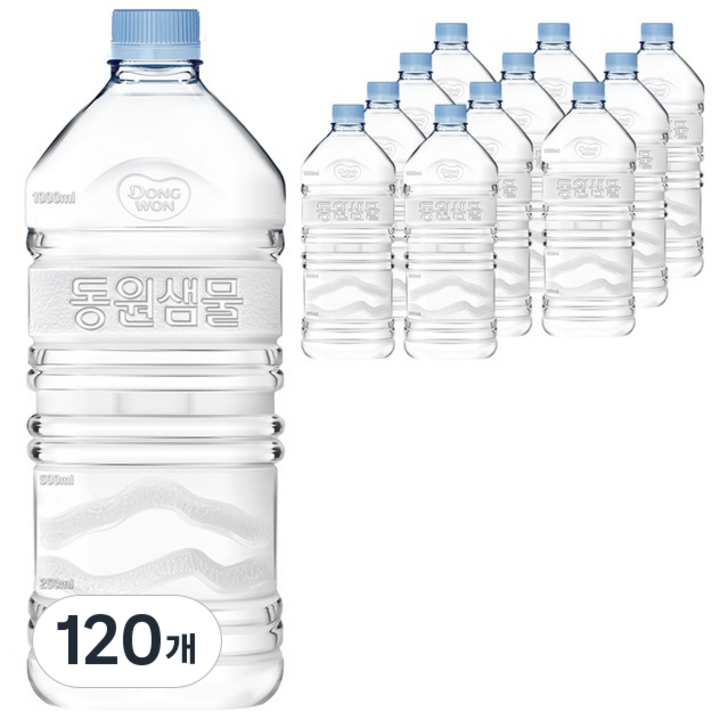 동원샘물 생수 무라벨, 1.1L, 120개