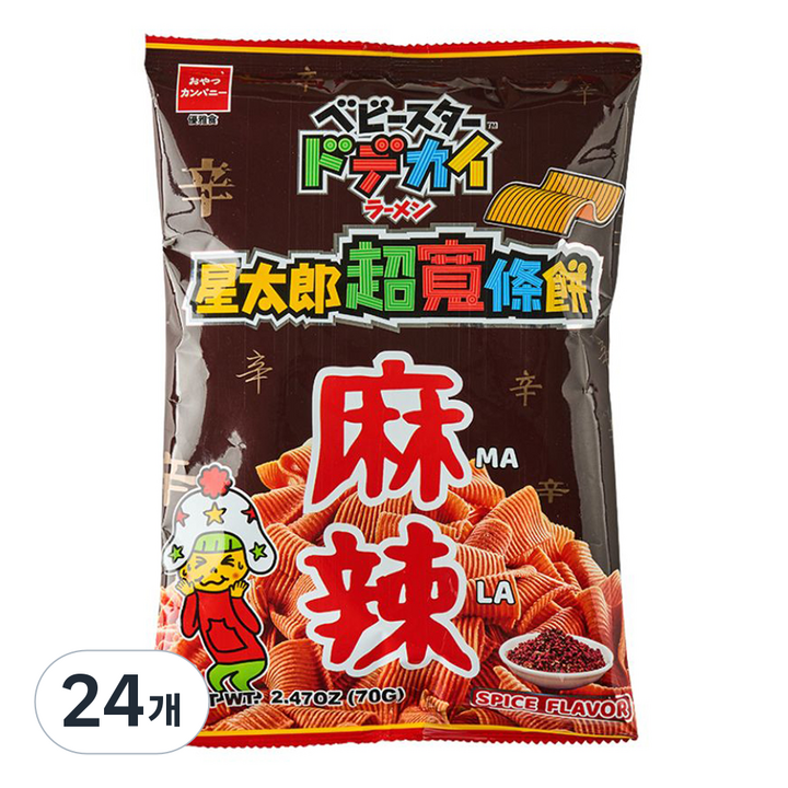 베이비스타 도데카이 라면과자 마라향, 70g, 24개