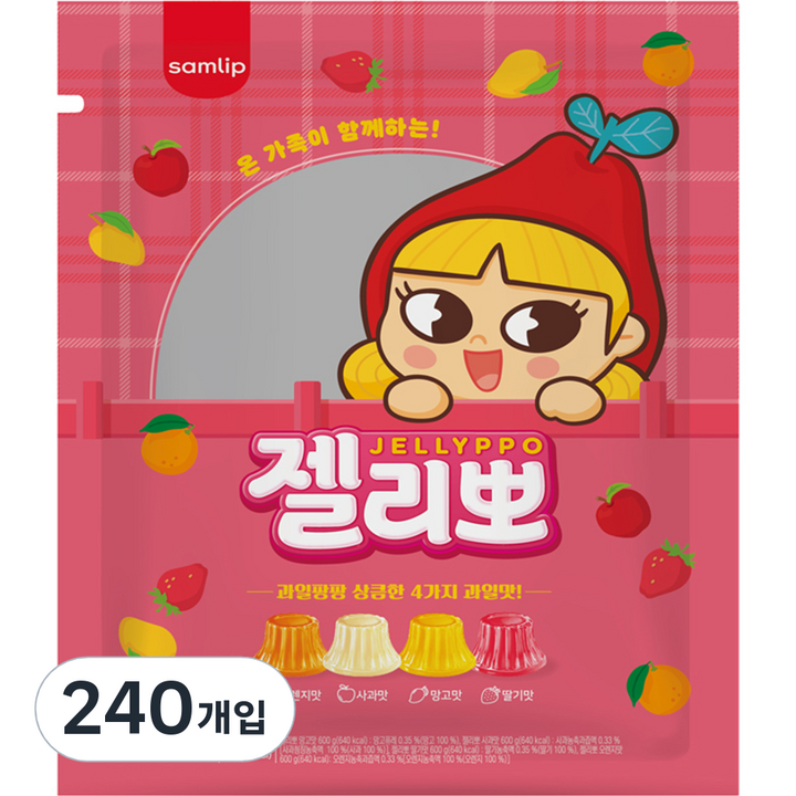 삼립 젤리뽀 40p, 2.4kg, 6개