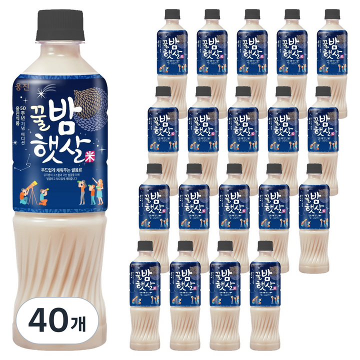 아침햇살 웅진 50주년 꿀밤햇살, 40개, 500ml