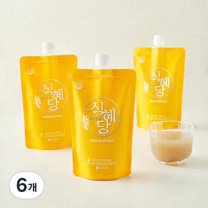 다림식품 식혜당, 6개, 320ml
